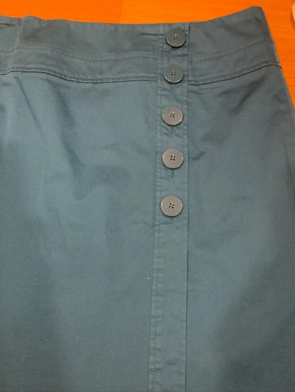 Talbots Plus Size Teal Cotton Skirt